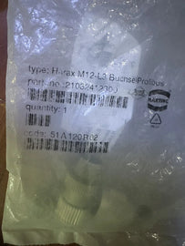 Harting Profibus M12-L3 Connector Socket, Part No. 21032412300 - ZYYKZ Test Equipment