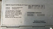 Load image into Gallery viewer, Siemens PC677B 6AV7872-0HD30-1AC0 Industrial Control Unit - Tested and Certified