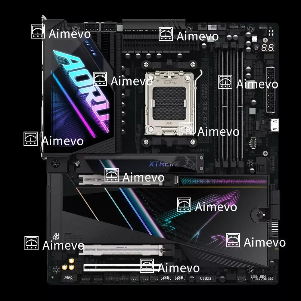 Gigabyte X870E AORUS XTREME AI TOP Socket AM5 Motherboard - ZYYKZ Test Equipment