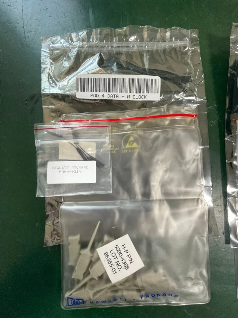 HP Agilent 5090-4356 IC Clips and 5959-9334 G Leads for HP 1670G Logic Analyzer - ZYYKZ Test Equipment