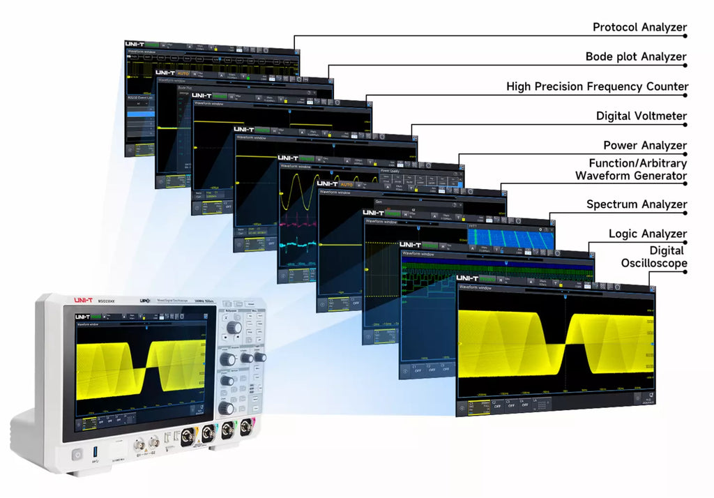 UNI-T MSO2204X 200MHz 4-Channel Mixed Signal Oscilloscope
