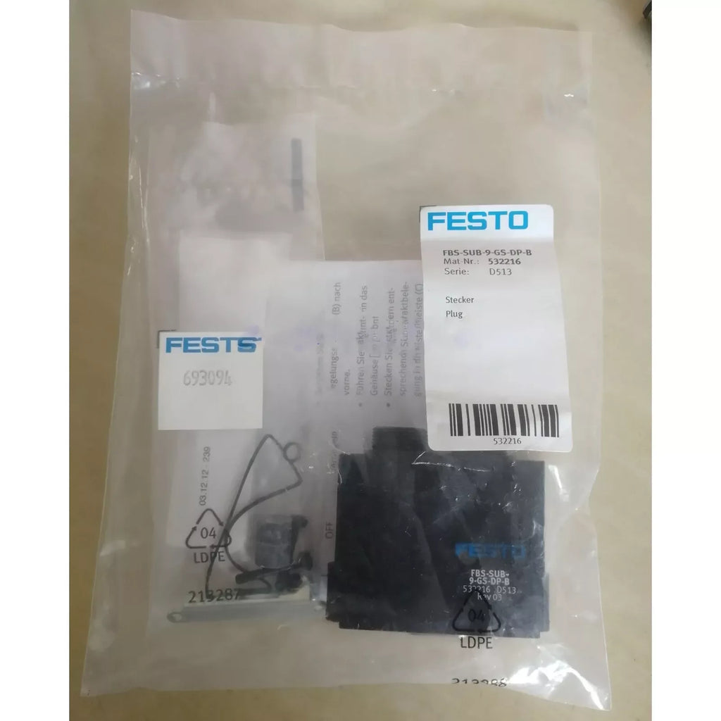 Festo FBS-SUB-9-GS-DP-B Bus Plug for Industrial Automation Systems - ZYYKZ Test Equipment