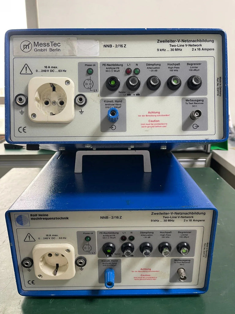 ROLF HEINE NNB-2/16Z Two-Line V-LISN 9 kHz - 30 MHz EMC Test Equipment - ZYYKZ Test Equipment