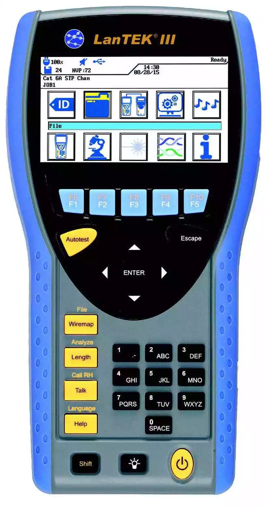 Trend Networks Lantek III Series Copper & Fibre Cabling Certifier Cat 6A/500MHz