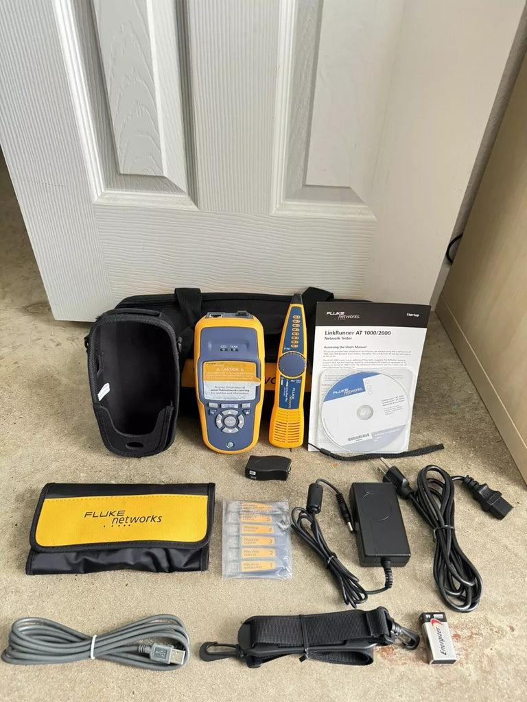 Fluke Networks LRAT-2000 Cable Tester Kit with Intellitone Probe - ZYYKZ Test Equipment