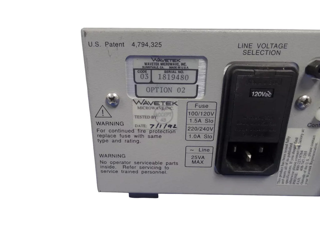Wavetek Model 8542 Precision RF Power Meter with High Accuracy - ZYYKZ Test Equipment