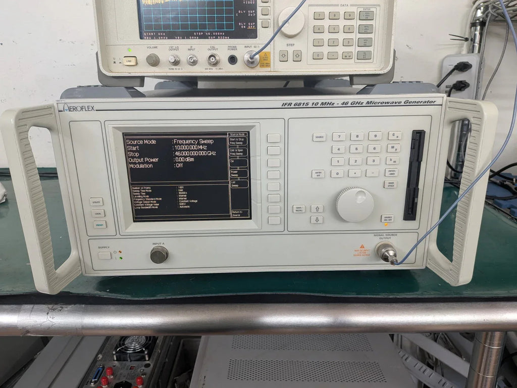 Aeroflex IFR 6815 Signal Generator Sweeper 10 MHz - 46 GHz with Power Meter & Sensor - ZYYKZ Test Equipment