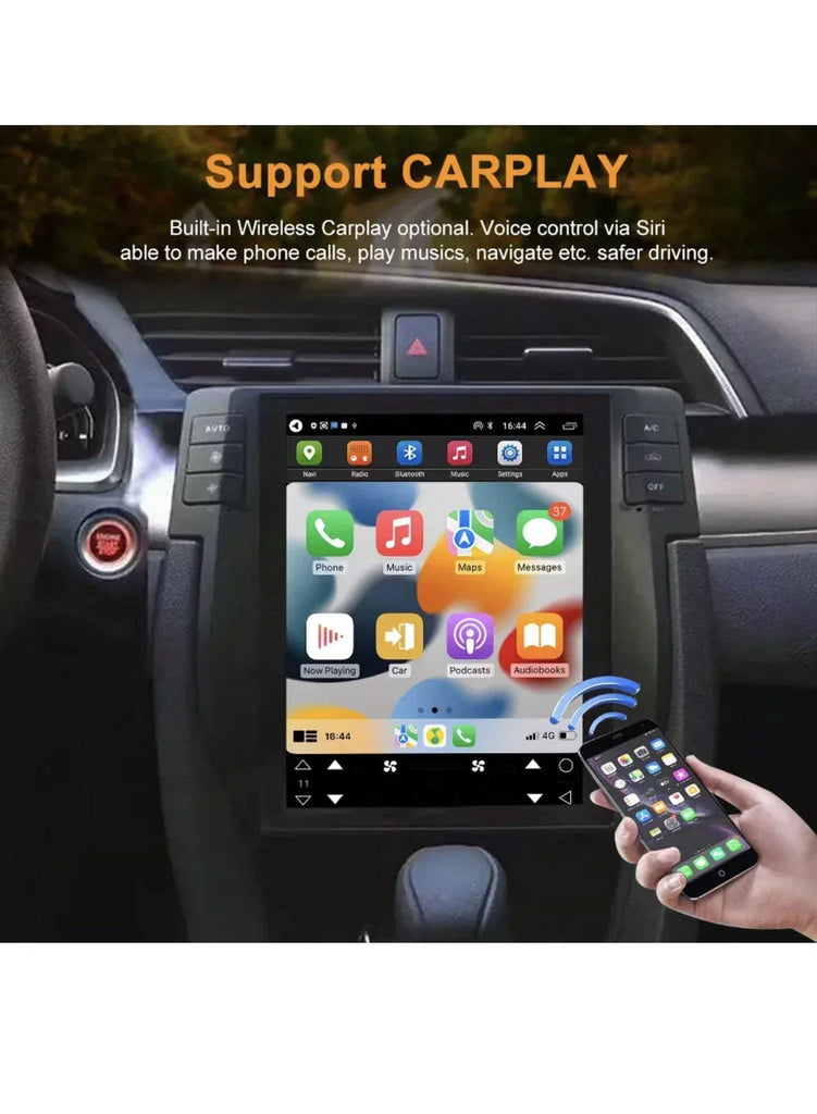 Tesla Screen 10.4" Android 13 CarPlay Multimedia Radio for Honda Civic 2016-2022 - ZYYKZ Test Equipment