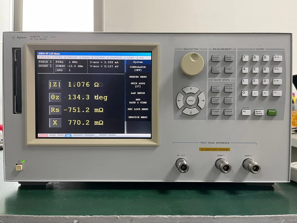 Agilent 4287A RF LCR Meter 1 MHz to 3 GHz with Option 011 - ZYYKZ Test Equipment