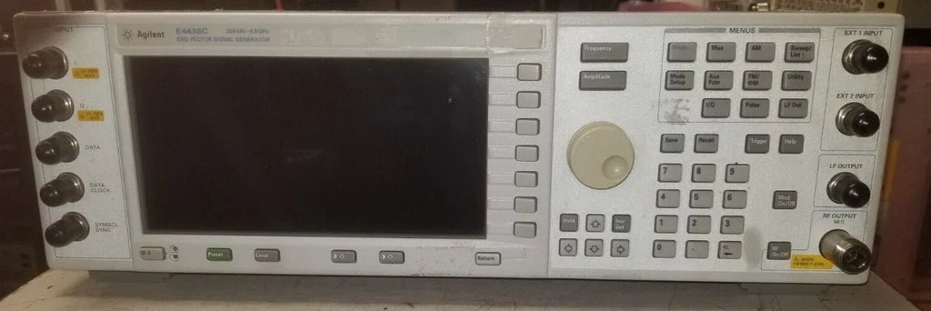 Keysight E4438C ESG Vector Signal Generator - 250 kHz to 6 GHz - ZYYKZ Test Equipment