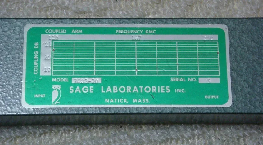 780120 63MHz-125MHz High-Precision Directional Coupler - ZYYKZ Test Equipment