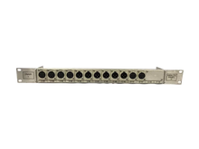 Load image into Gallery viewer, 1RU XLR Patchbay with 6 Neutrik Male and 6 Neutrik Female Connectors - ZYYKZ Test Equipment