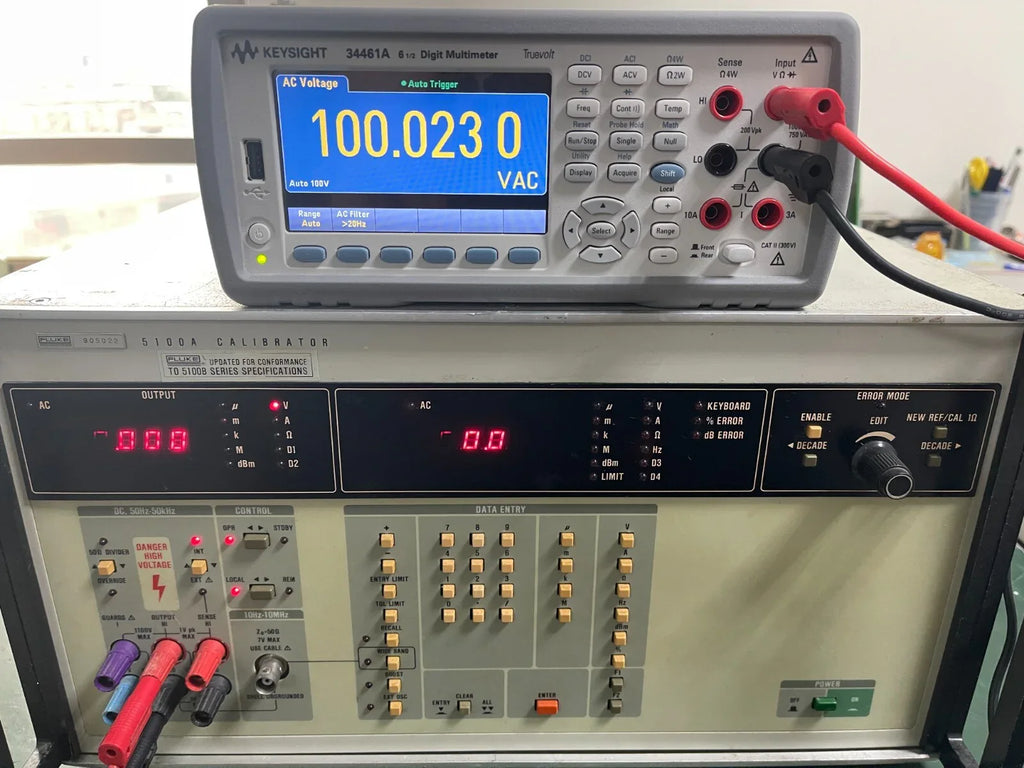 Fluke 5100A Electrical Calibrator with 5100B Series Front Panel Upgrade - ZYYKZ Test Equipment