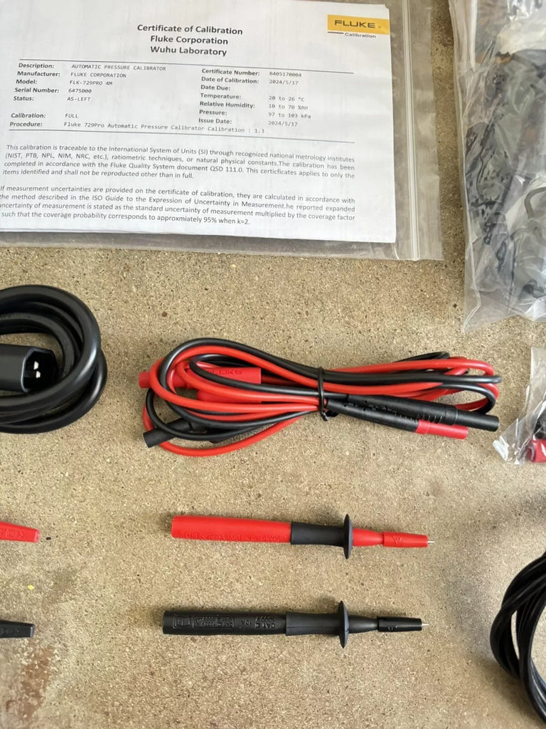 Fluke 729PRO 4M Automatic Pressure Calibrator with 4 Million Count Display - New Sealed, Calibrated 2024 - ZYYKZ Test Equipment