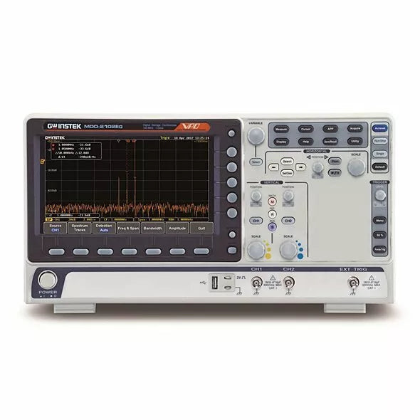 GW Instek MDO-2102EG 100MHz Dual Channel Oscilloscope with Spectrum Analyzer and AWG