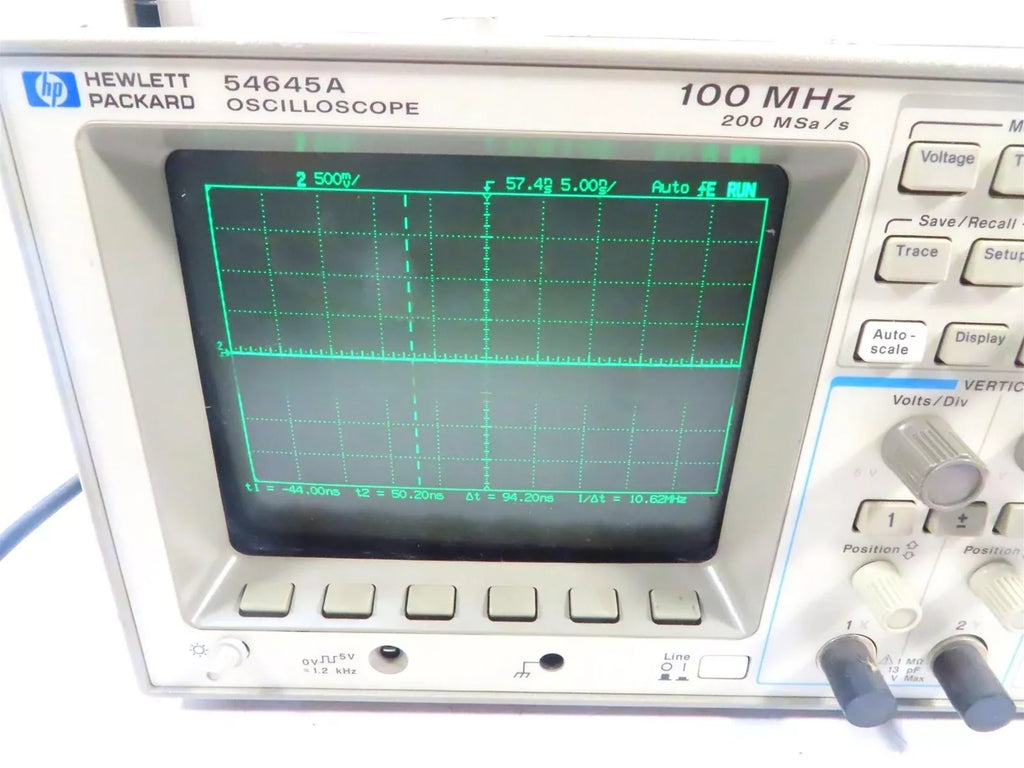 HP 54645A 100 MHz 4-Channel Digital Storage Oscilloscope 200 MSa/s - ZYYKZ Test Equipment