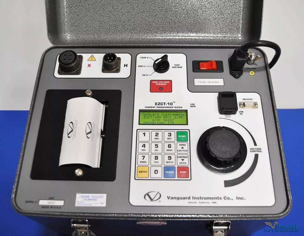 Vanguard EZCT-10 NIST Calibrated Current Transformer Tester - 10A