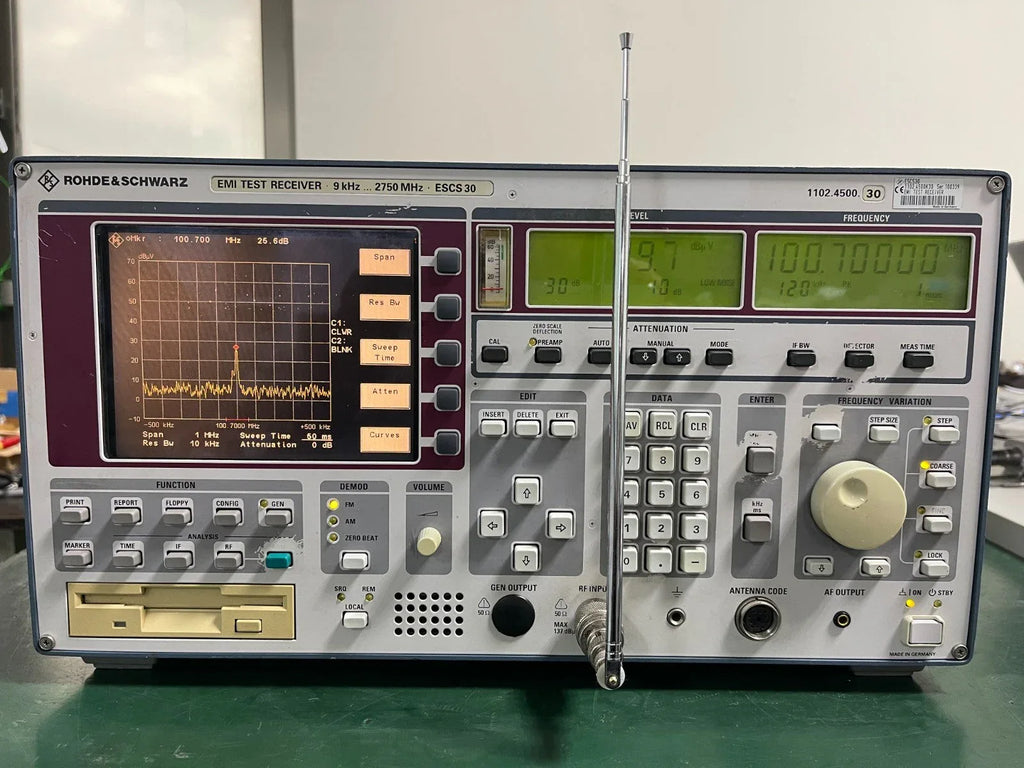 Rohde & Schwarz ESCS30 EMI Test Receiver 9 kHz to 2.75 GHz - ZYYKZ Test Equipment