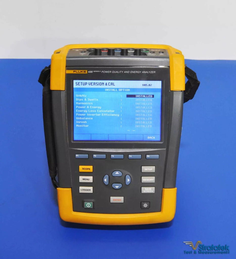 Fluke 435-II Power Quality & Energy Analyzer - Calibrated PQA 435 Series II 6000A