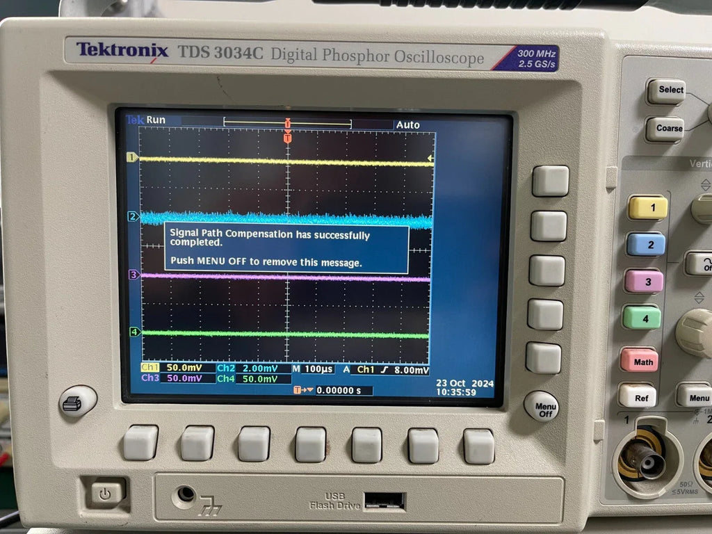Tektronix TDS3034C 4-Channel Digital Oscilloscope 300 MHz Bandwidth - ZYYKZ Test Equipment