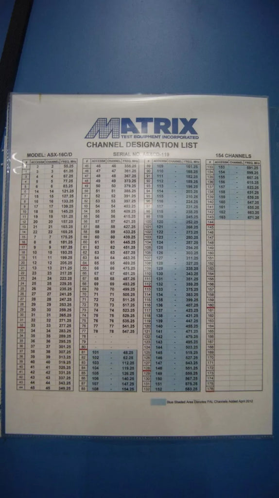 Matrix Test Equipment ASX-16C/D 119 Multi-Frequency Signal Generator - ZYYKZ Test Equipment