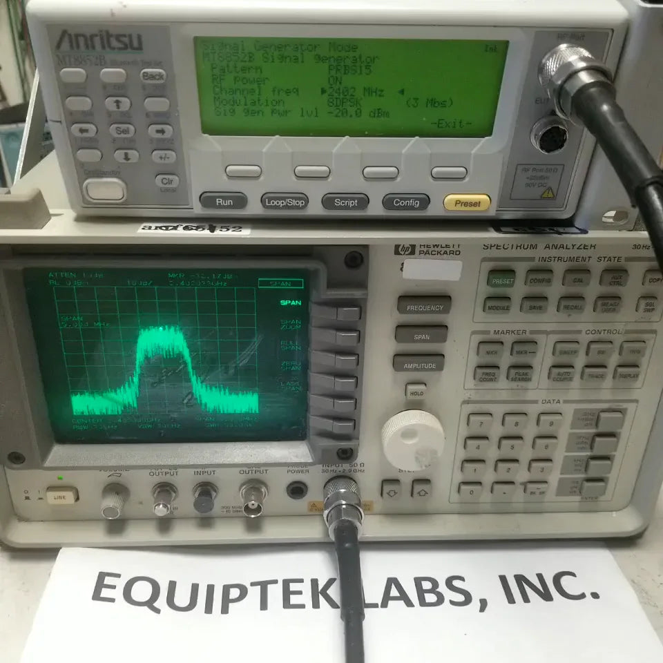 Anritsu MT8852B Bluetooth Test Set for Wireless Device Testing - ZYYKZ Test Equipment