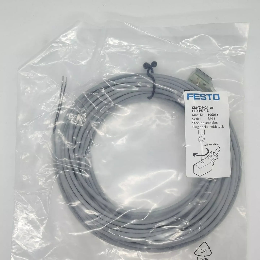 Festo KMYZ-9-24-10-LED-PUR-B 96063 Industrial Connecting Cable - ZYYKZ Test Equipment