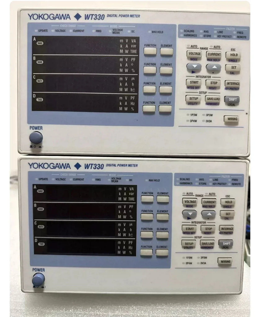 Yokogawa WT330 High-Precision Power Analyzer for Electrical Load Testing - ZYYKZ Test Equipment