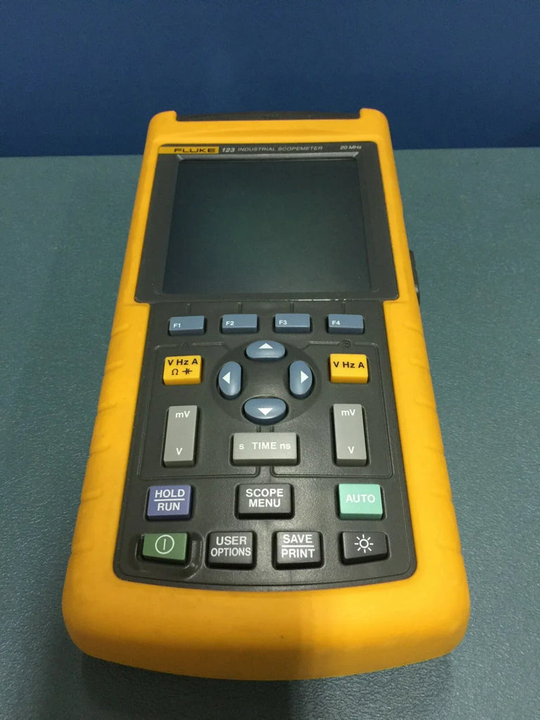 Fluke 123 Industrial ScopeMeter 20MHz Handheld Oscilloscope - ZYYKZ Test Equipment