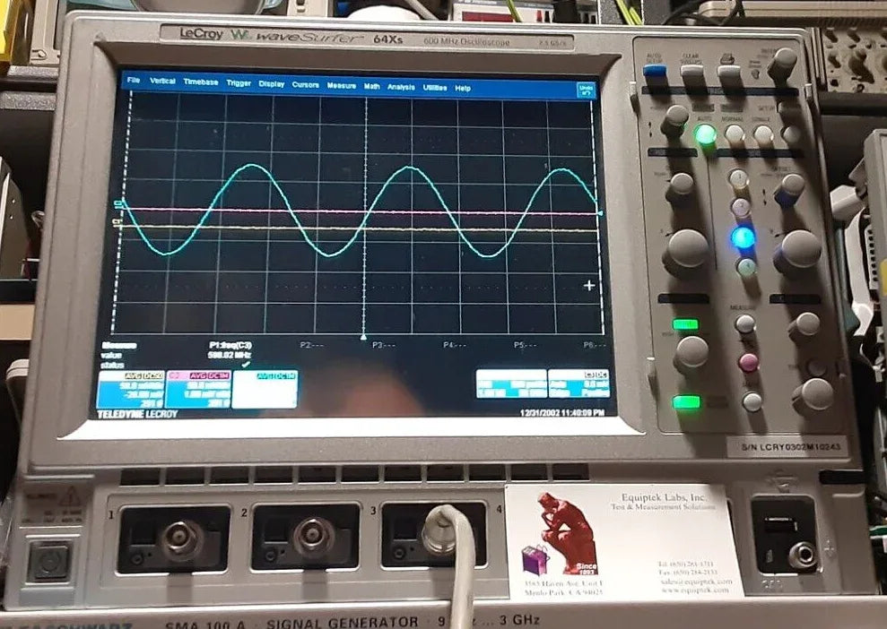LeCroy WaveSurfer WR64Xs 600 MHz Digital Oscilloscope - ZYYKZ Test Equipment