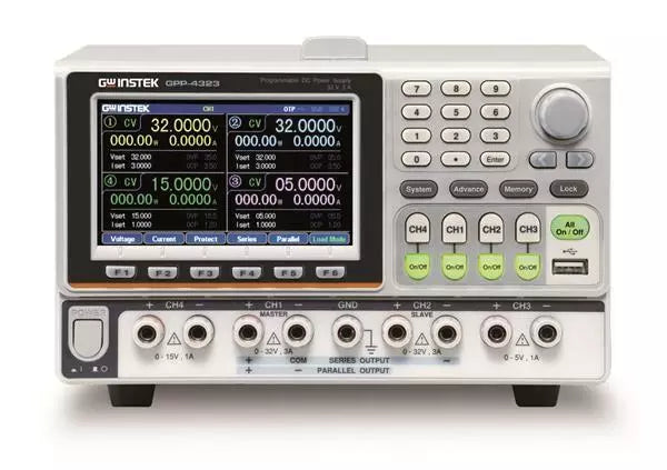 GW Instek GPP-4323 Programmable DC Power Supply - 4 Channel, 32V, 3A, 212W with LAN, USB, RS232