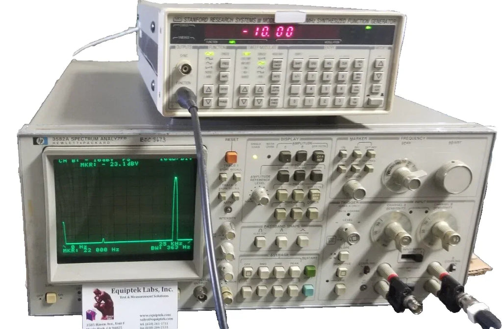 HP 3582A Low Frequency Spectrum Analyzer, 10 Hz to 100 kHz - ZYYKZ Test Equipment