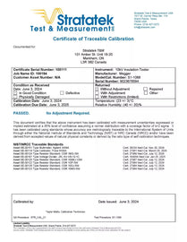 Megger S1-1068 10kV Insulation Resistance Tester - NIST Calibrated with Data