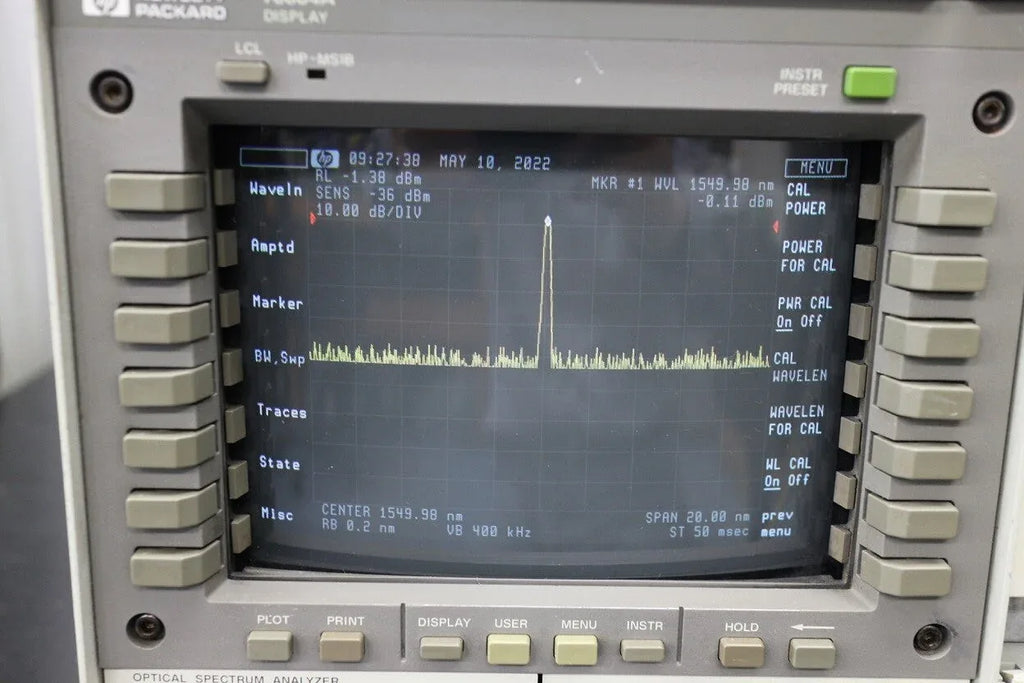 HP 71450A /009 H02 High-Resolution Optical Spectrum Analyzer - ZYYKZ Test Equipment