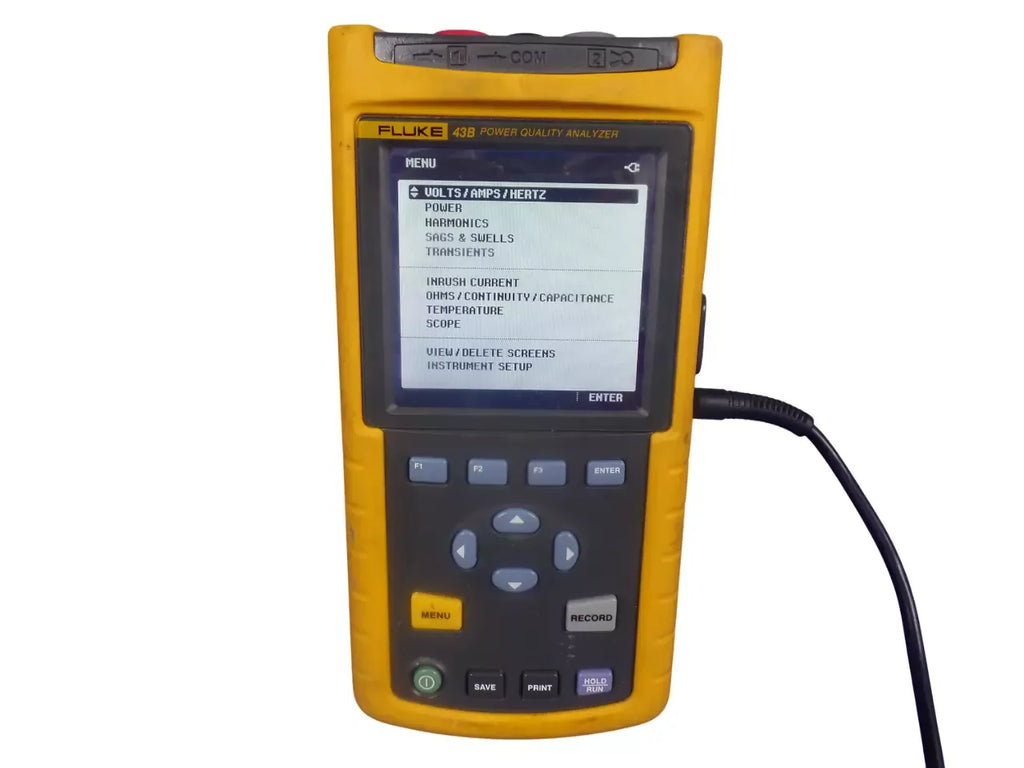 FLUKE 43B Power Quality Analyzer with Advanced Energy Monitoring - ZYYKZ Test Equipment