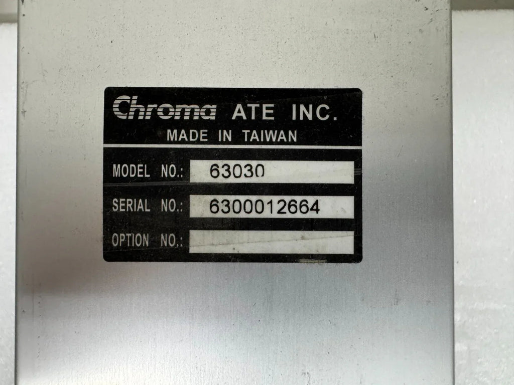 Chroma 63030 Smart Electronic Load Module - Programmable DC Load - ZYYKZ Test Equipment