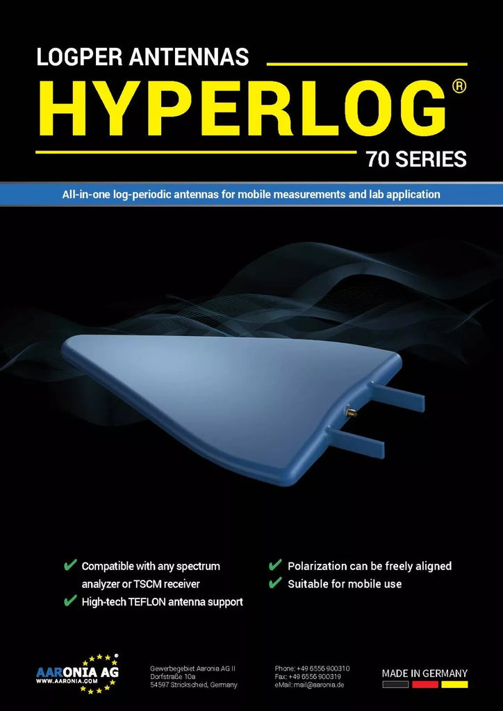 Aaronia HyperLOG 7060 Directional Logarithmic Antenna 700MHz-6GHz