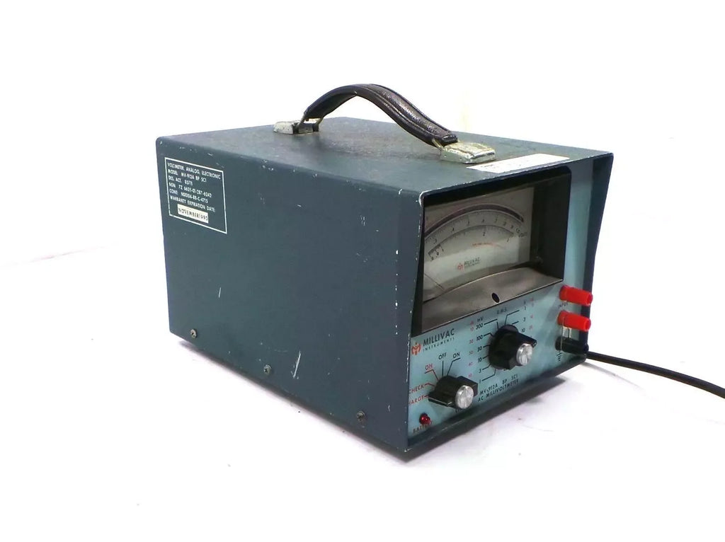 Millivac Instruments MV-912A-BP-SC1 Precision AC Millivoltmeter - ZYYKZ Test Equipment