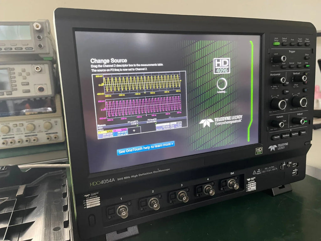 Teledyne LeCroy HDO4054A High Definition 500 MHz Oscilloscope with Protective Cover - ZYYKZ Test Equipment