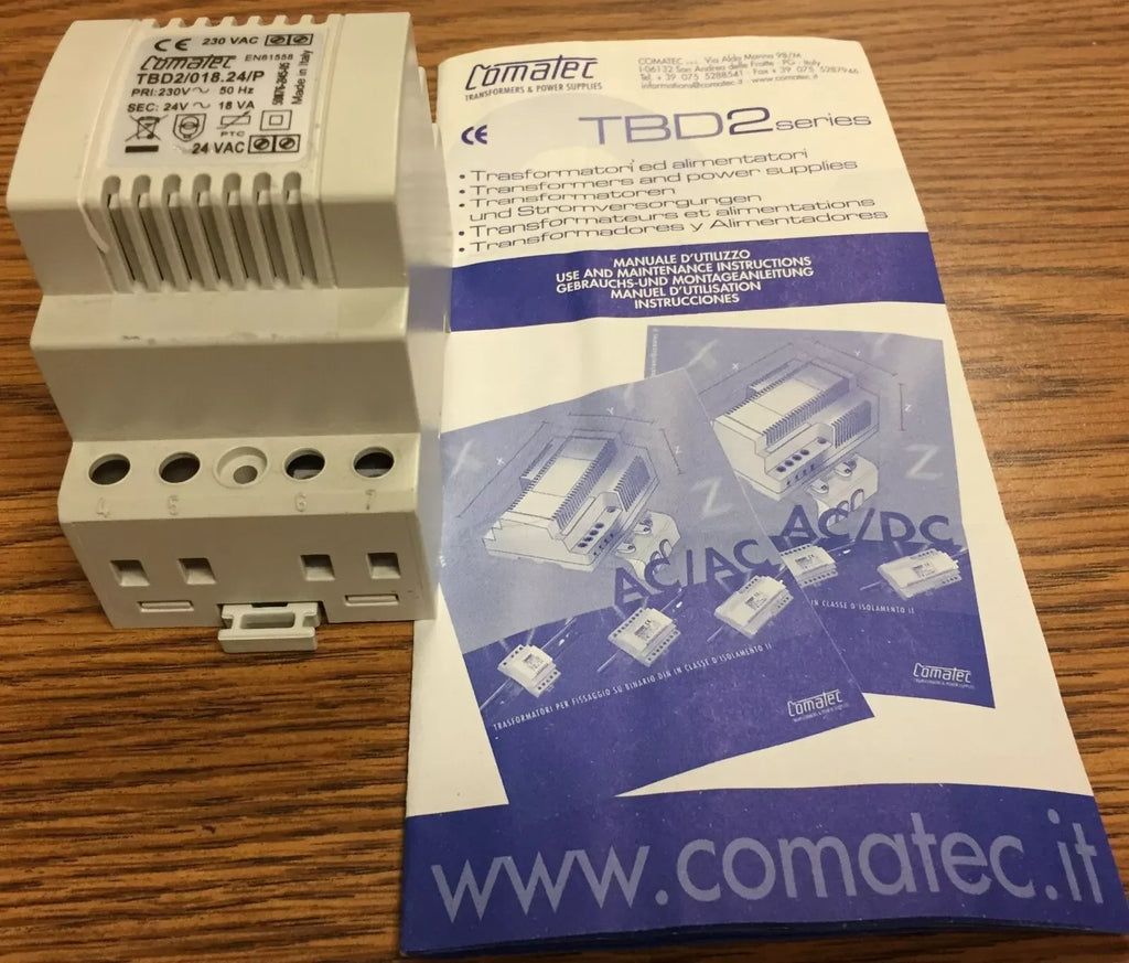Comatec TBD2-018-24-P Industrial 24V 18W Power Supply - ZYYKZ Test Equipment