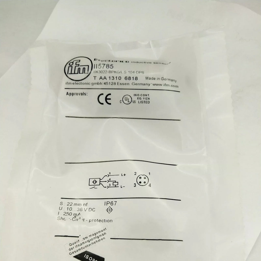 IFM II5785 Inductive Proximity Sensor Switch - High Precision - ZYYKZ Test Equipment