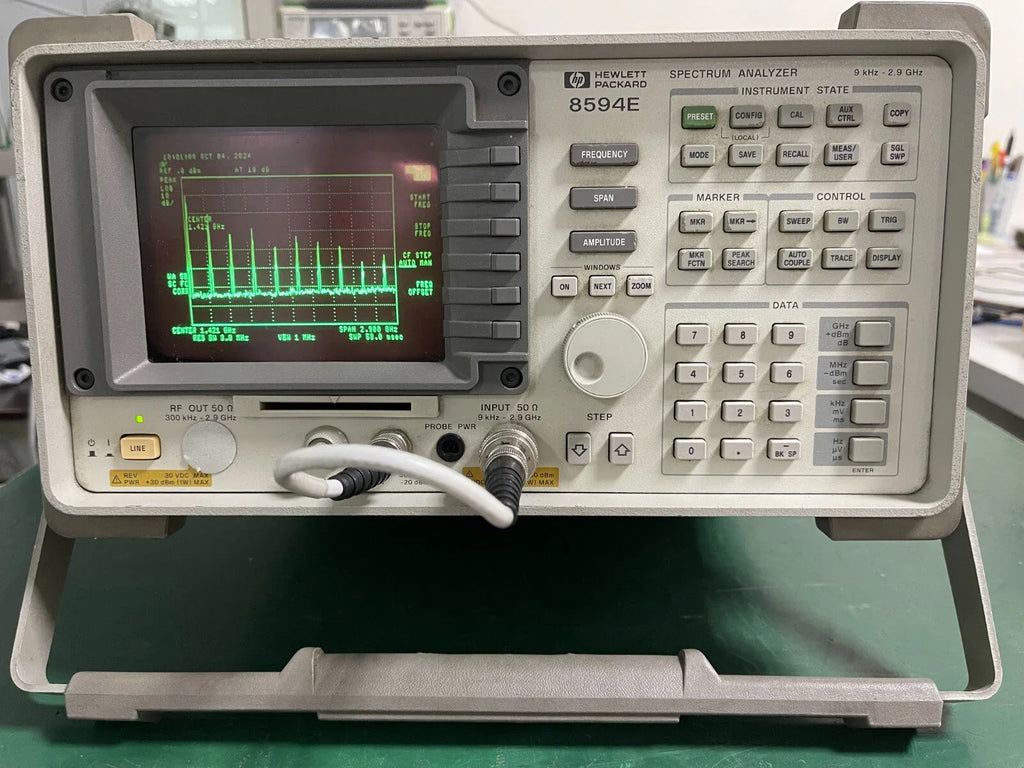 Agilent 8594E Portable Spectrum Analyzer 9 kHz to 2.9 GHz - ZYYKZ Test Equipment