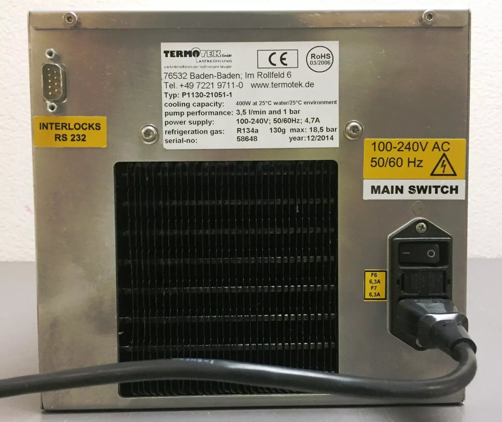 Termotek P1130-21051-1 Compact Desktop Chiller for Precision Cooling - ZYYKZ Test Equipment