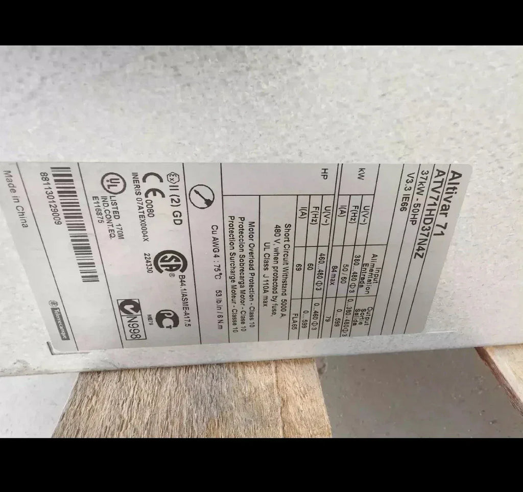 Schneider Electric ATV71HD37N4Z Variable Speed Drive - 37 kW, 480V - ZYYKZ Test Equipment