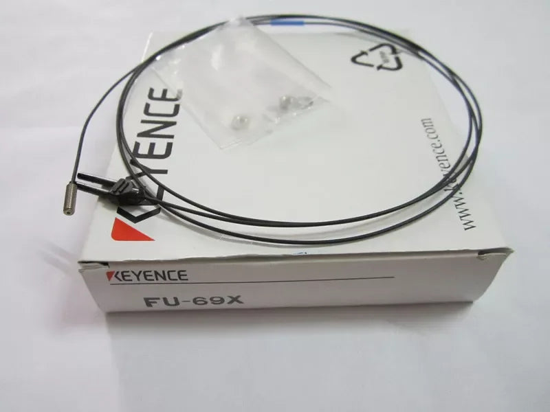 Keyence FU-69X Fiber Optic Sensor with Cable - New In Box - ZYYKZ Test Equipment