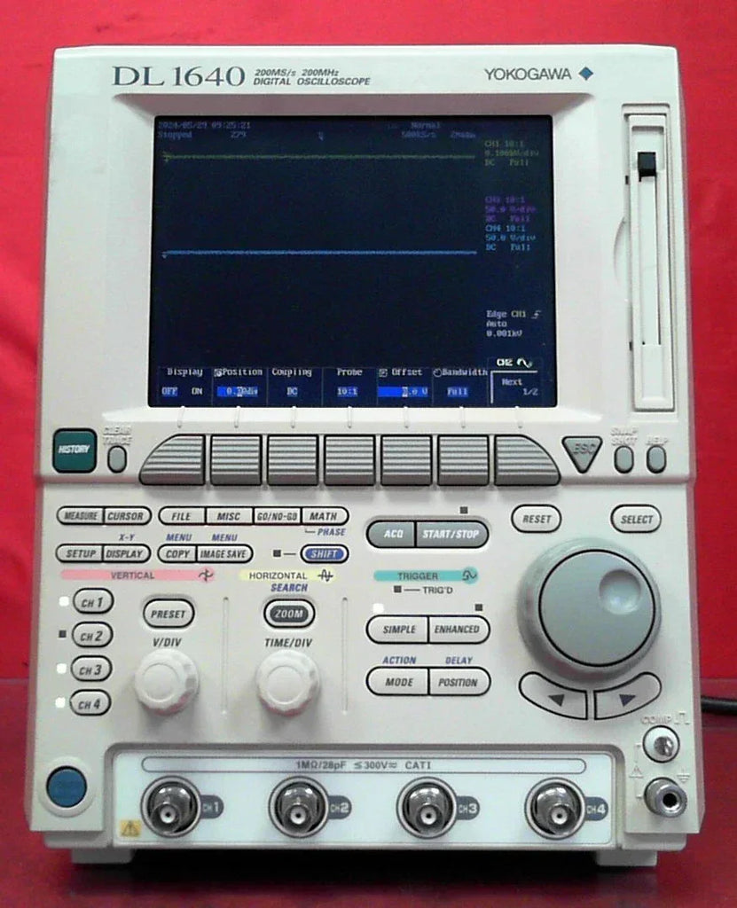 Yokogawa DL1640 Digital Oscilloscope 200MHz 4 Channel - ZYYKZ Test Equipment