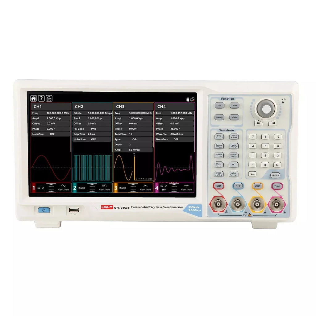 UNI-T UTG9354T 350MHz 4-Channel Elite-Series Arbitrary Waveform Generator