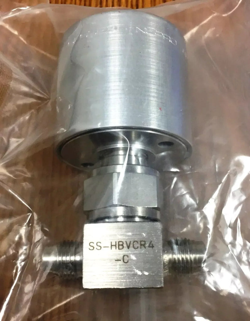 Nupro Swagelok SS-HBVCR4-C High Pressure Bellows Pneumatic Valve - ZYYKZ Test Equipment