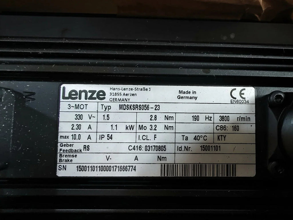 Lenze MDSKSRS056-23 High-Performance Servo Motor Inverter - ZYYKZ Test Equipment