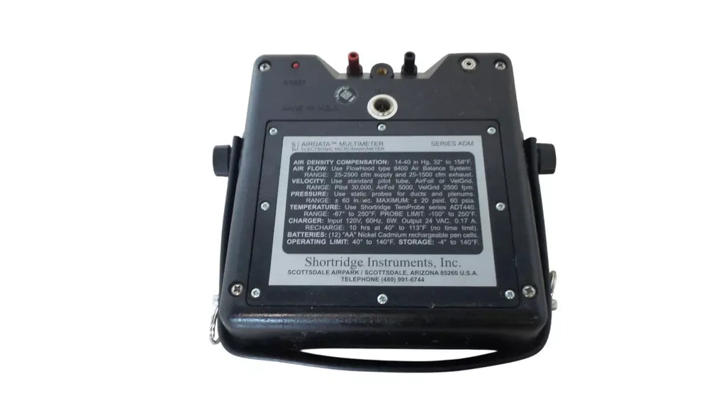 Shortridge ADM 870 Airdata Multimeter – Precision Air Velocity & Pressure Measurement - ZYYKZ Test Equipment